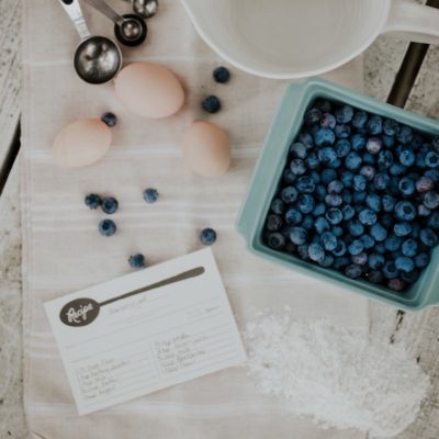 Blueberry Lemon Loaf & Glaze