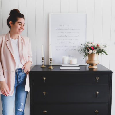 Before & After Painted Vintage Dresser