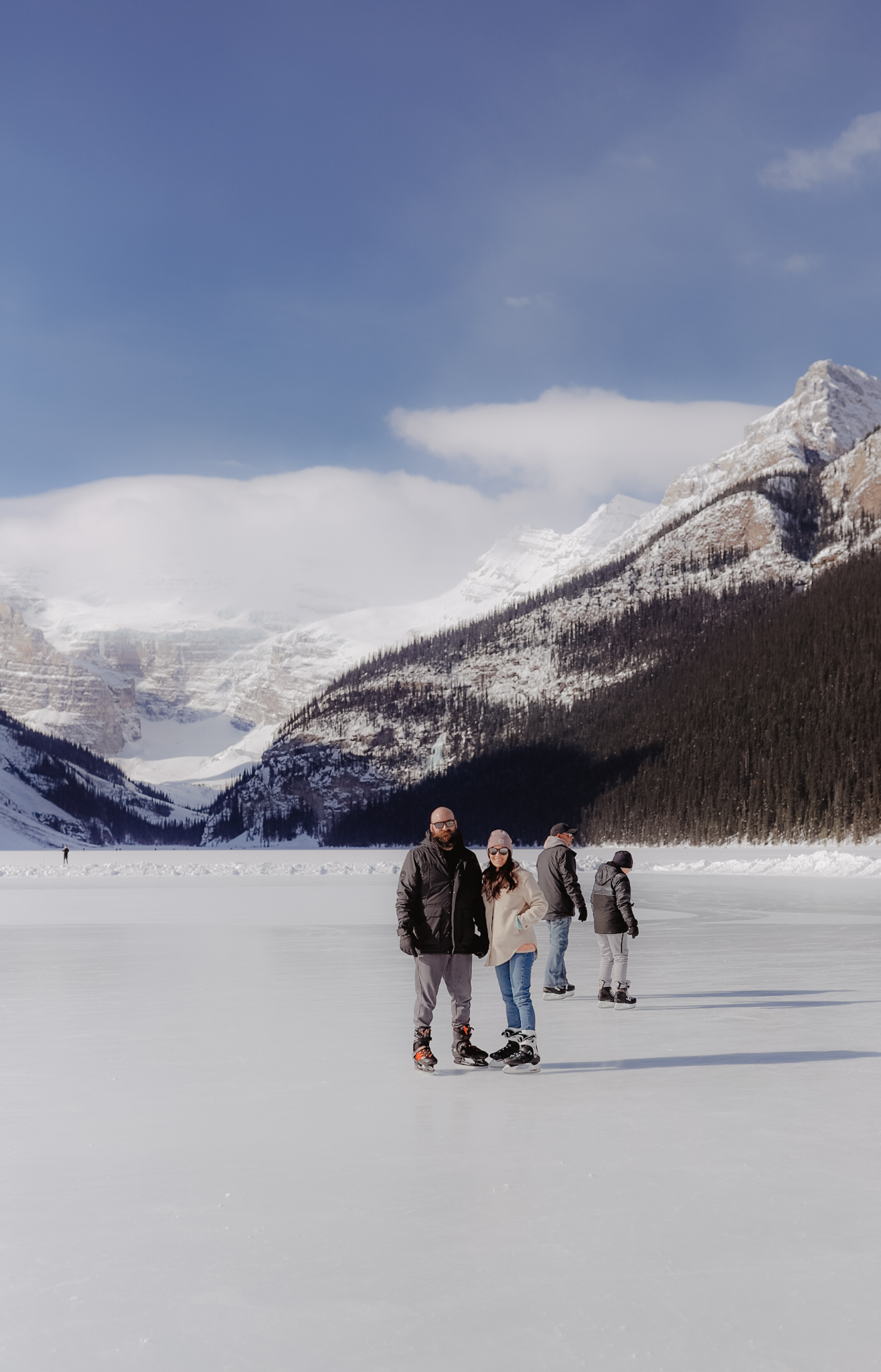 Ice Skating on Frozen Lake Louise | Winter Guide What you need to know ...